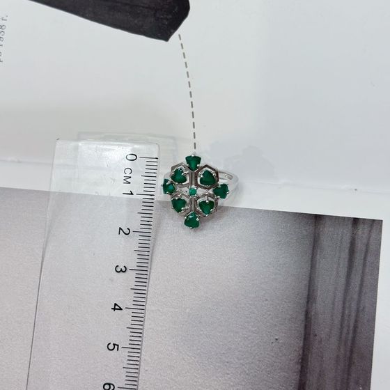 Silver ring with agate 1.597ct