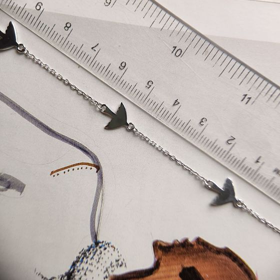 Silver bracelet without stones