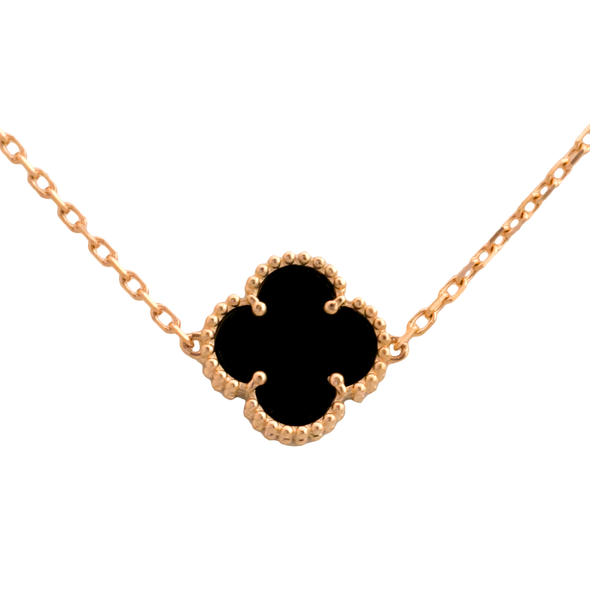 Золотое колье с ониксом