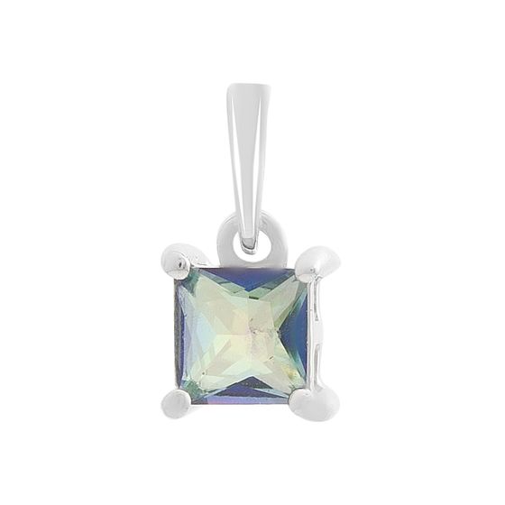 Срібна підвіска з містичним топазом 0,5 карата