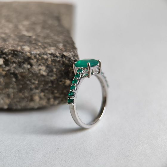 Срібна каблучка з агатом 1.385ct