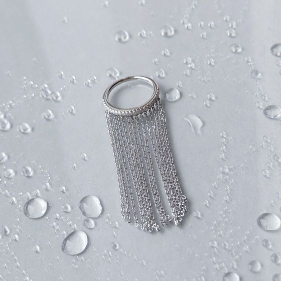 Silver Ring with Fianites
