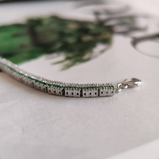 Silver bracelet with agate 3.918ct