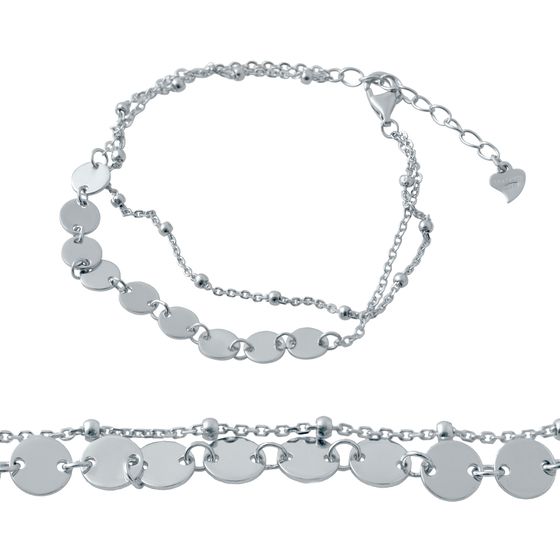 Silver bracelet without stones