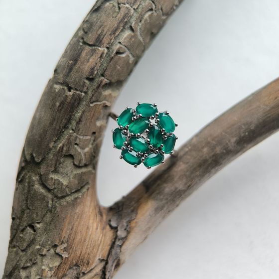 Срібна каблучка з агатом 1.937ct