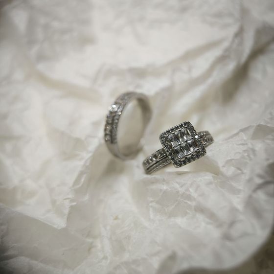 Silver Ring with Fianites