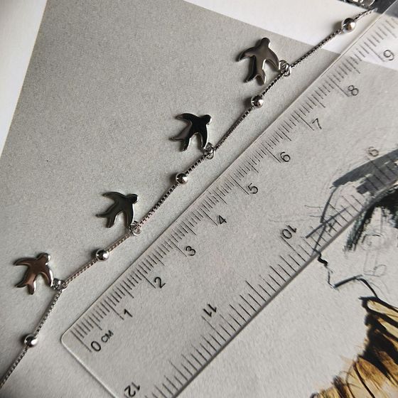 Silver bracelet without stones