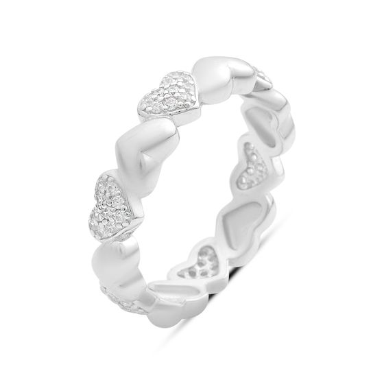 Silver Ring with Fianites