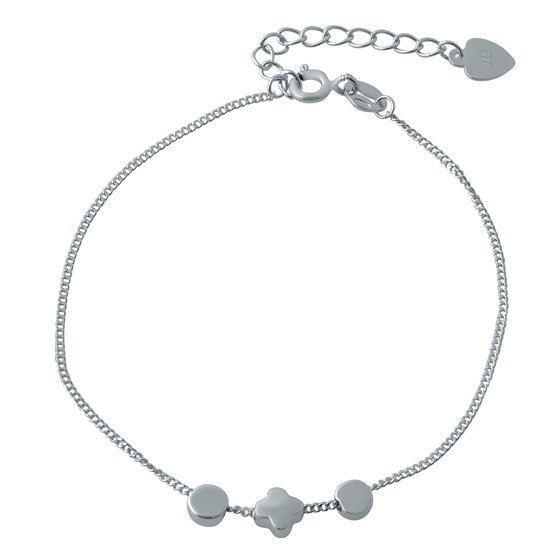 Silver bracelet without stones
