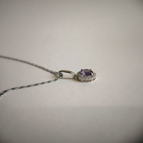 Silver pendant with amethyst 2.104ct