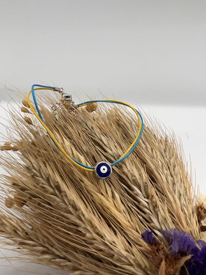 Срібний браслет з емаллю