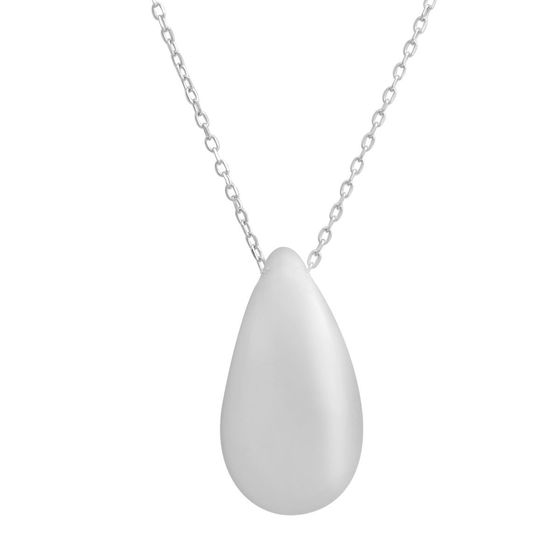 Silver necklace without stones