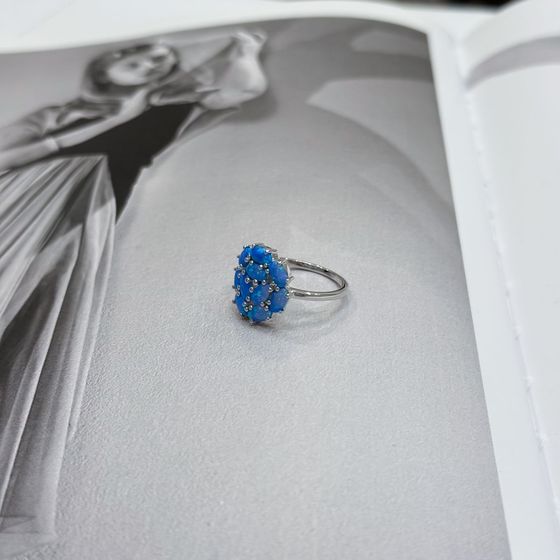 Silver ring with opal 1.322ct