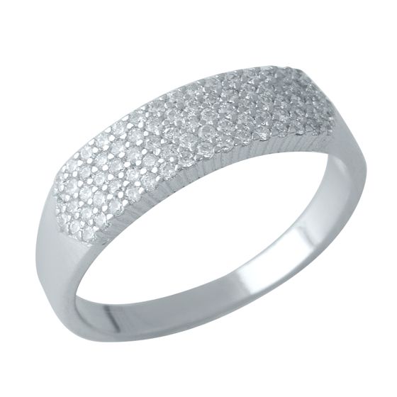 Silver Ring with Fianites