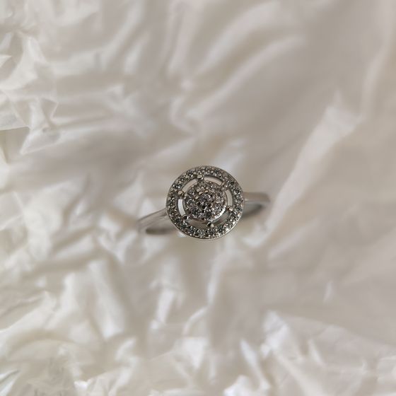 Silver Ring with Fianites