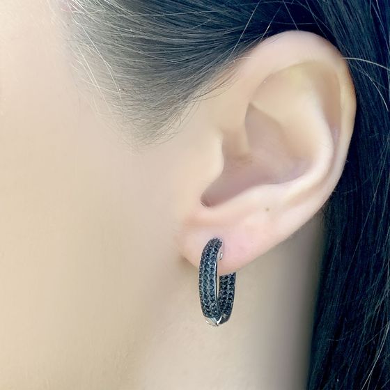 Silver Earrings with Fianites