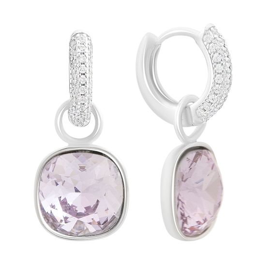 Silver Earrings with Fianites