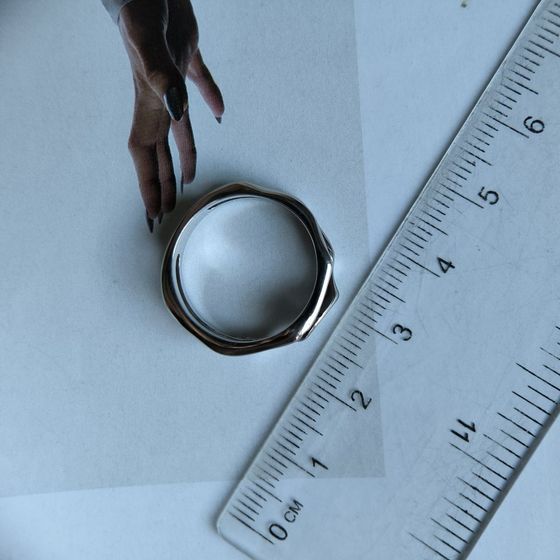 Silver Ring with Fianites