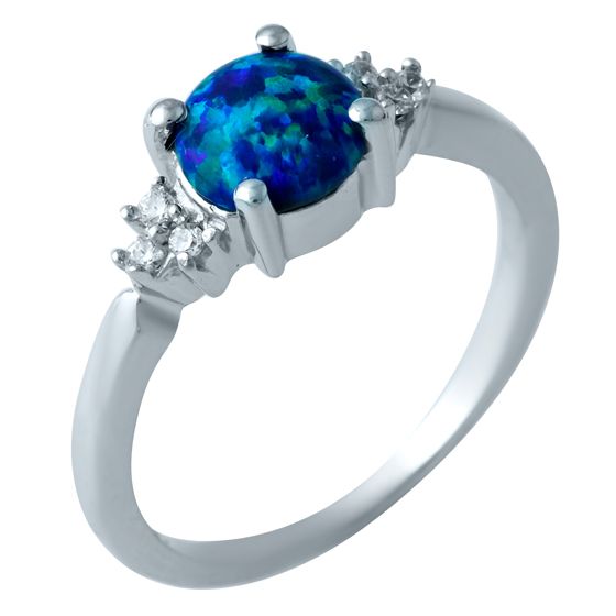 Срібна каблучка з опалом 0,669 карата