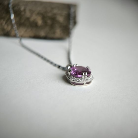 Серебряная подвеска с александритом 6.745ct