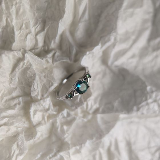 Срібна каблучка з містик топазом 0.642ct