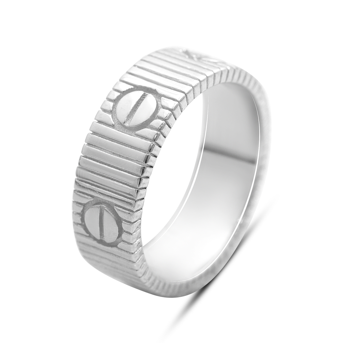 Silver ring without stones