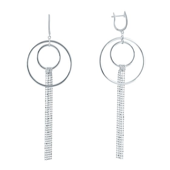 Срібні сережки без каменів