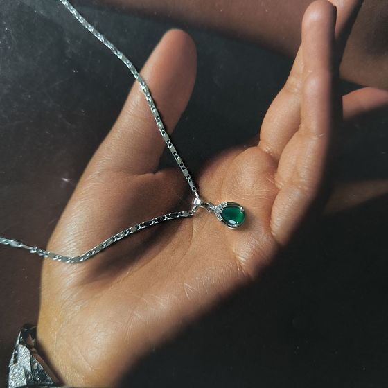 Серебряная подвеска с агатом 0.838ct