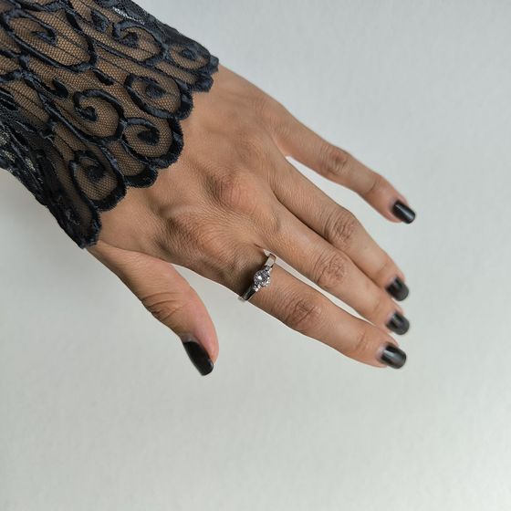 Silver Ring with Fianites