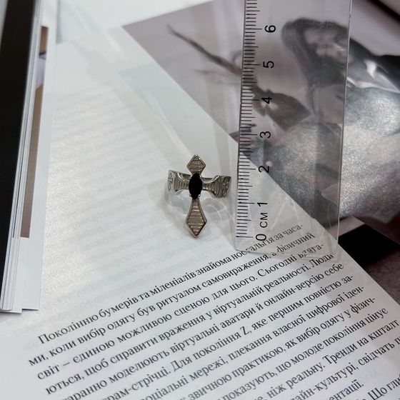 Серебряное кольцо с фианитами