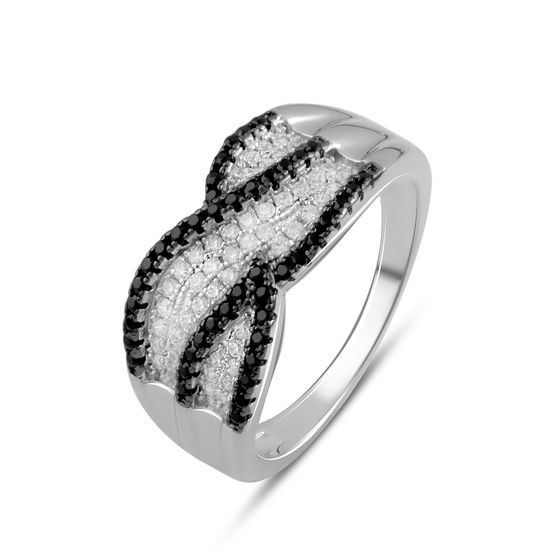 Silver Ring with Fianites