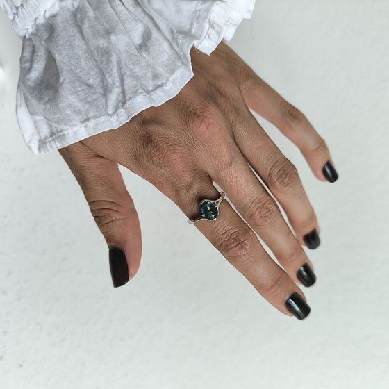 Срібна каблучка з містик топазом 0.925ct