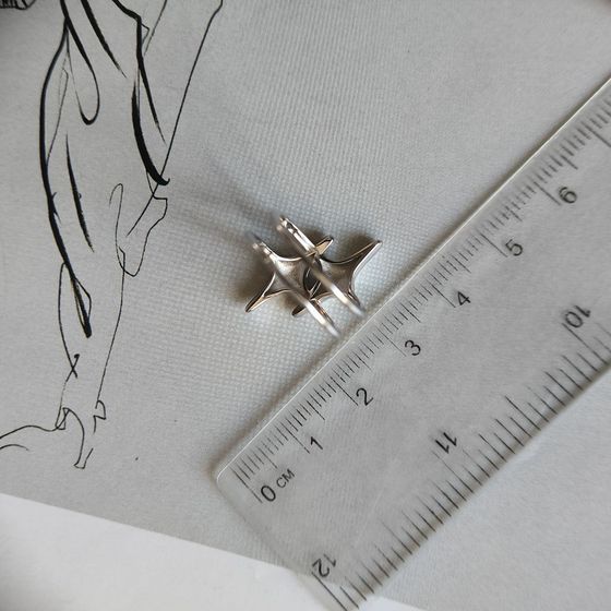 Silver ring without stones