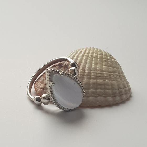 Серебряное кольцо с агатом