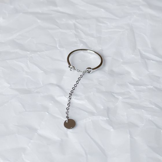 Silver ring without stones