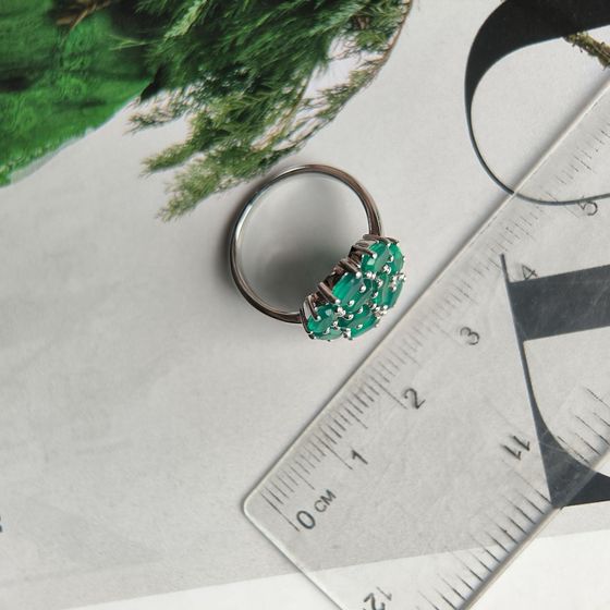 Срібна каблучка з агатом 1.937ct