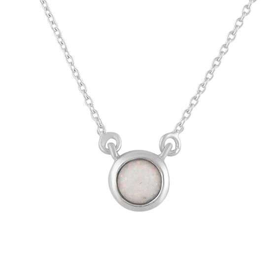 Срібне кольє з опалом 0.219ct