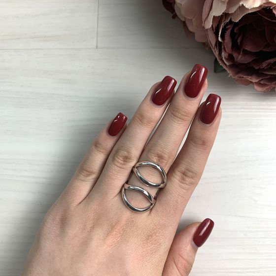 Silver ring without stones