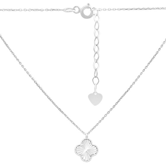 Silver necklace without stones