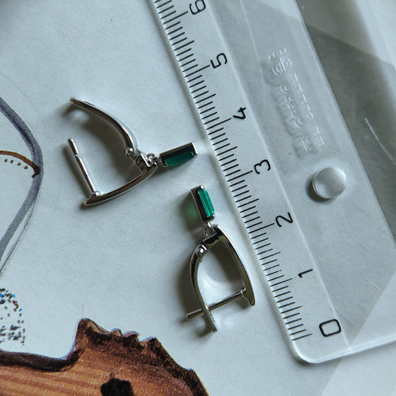 Серебряные серьги с агатом 0.484ct