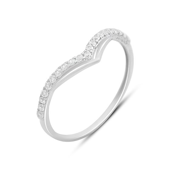 Серебряное кольцо с фианитами