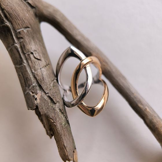 Silver ring without stones