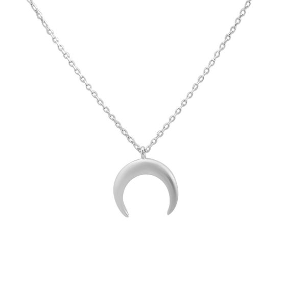 Silver necklace without stones