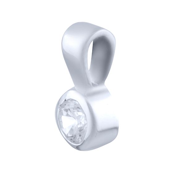 Срібна підвіска з фіанітами