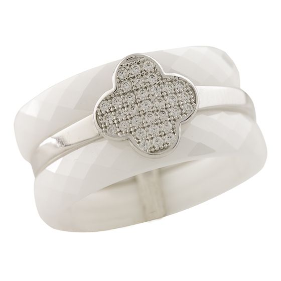 Серебряное кольцо с керамикой