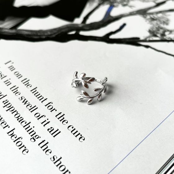 Silver ring without stones