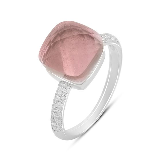 Silver Ring with Fianites