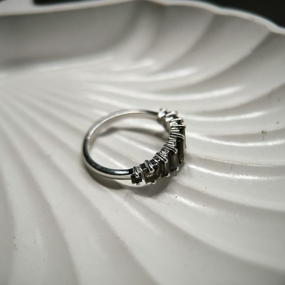 Серебряное кольцо с раухтопазом (дымчатым кварцем) 1.342ct