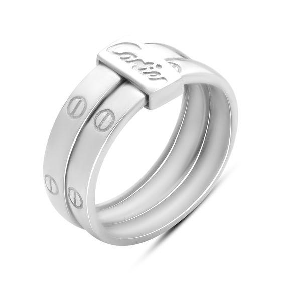 Silver ring without stones