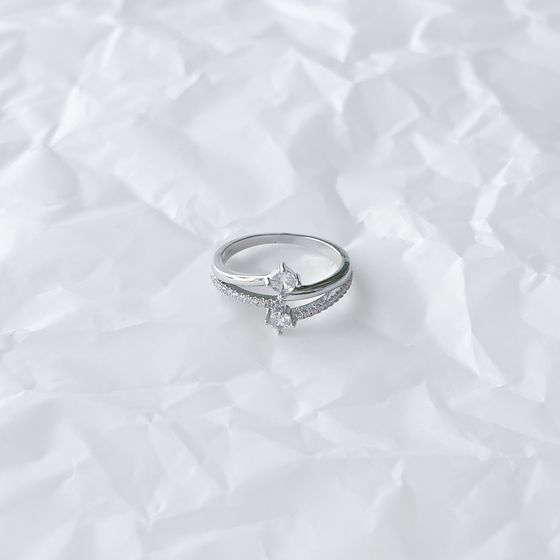 Silver Ring with Fianites